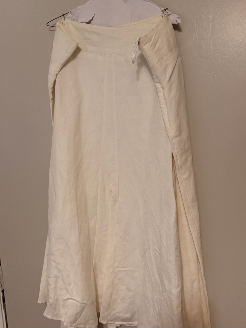 Ashley Stewart Cream A-Line Maxi Skirt